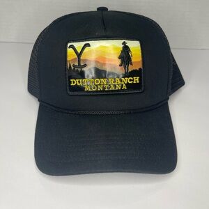 Dutton Ranch Montana Black Trucker Hat